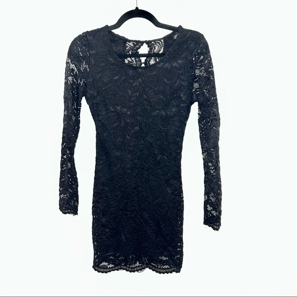 Privy Long Sleeve Lace Cocktail Dress